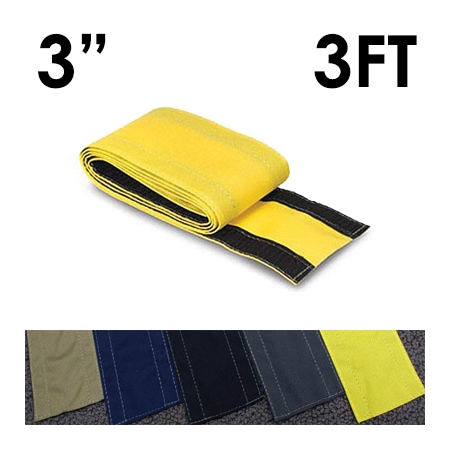 Electriduct Carpet Cable Cover, 3 ft L, 3 in W, 1 Channel, Nylon, Yellow CC-SC-3-3-YL